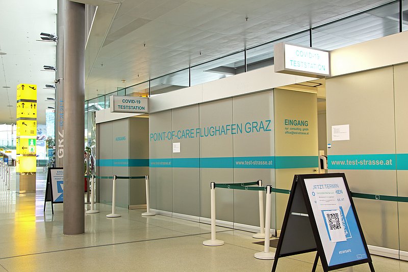 Free antigen tests at Graz Airport from 1 February