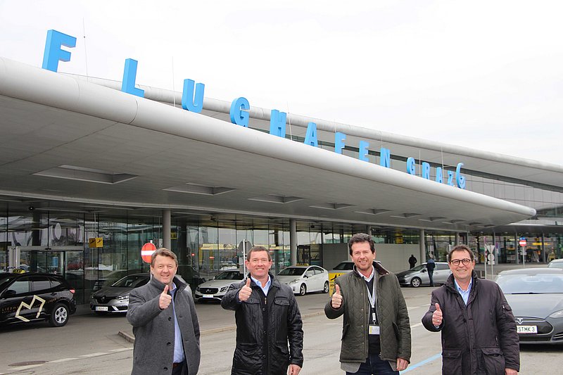 BTU landet am Flughafen Graz