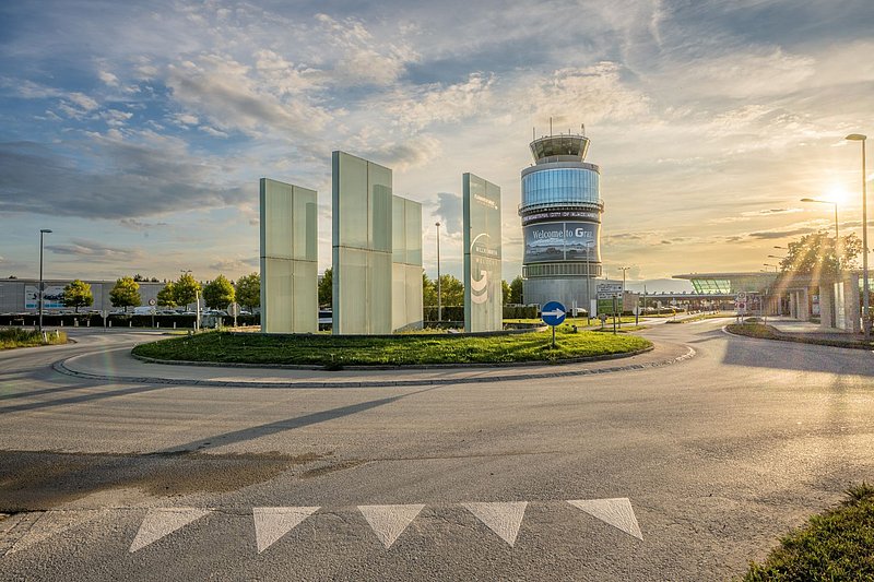 Flughafen Graz: fast 14 % mehr Fluggäste im Jahr 2021