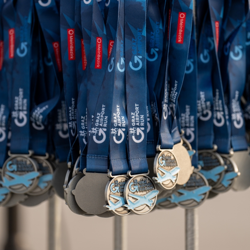 Medaille vom Graz Airport Run 2025